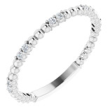 14K White 1/6 CTW Diamond Anniversary Band - 123105600P photo