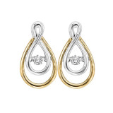Gems One 14KT Yellow Gold & Diamonds Stunning Fashion Earrings - 1/8 ctw - ROL2008-4YC photo