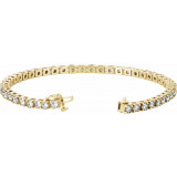 14K Yellow 4 3/4 CTW Diamond Line 7 Bracelet - 60872209513P photo 2