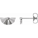 14K White Geometric Earrings - 86883600P photo