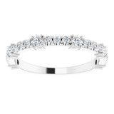 14K White 1/2 CTW Diamond Anniversary Band - 123802600P photo 3