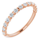 14K Rose 3/8 CTW Diamond Anniversary Band - 1236756020P photo