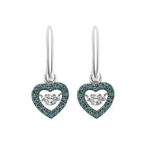 Gems One 10KT White Gold & Diamond Rhythm Of Love Fashion Earrings  - 1/5 ctw - ROL1022-1WCBL photo