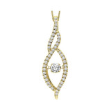 Gems One 14KT Yellow Gold & Diamond Rhythm Of Love Neckwear Pendant  - 3/8 ctw - ROL1001-4YC photo