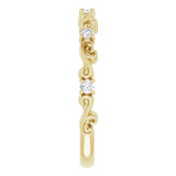 14K Yellow 1/6 CTW Diamond Sculptural-Inspired Anniversary Band - 123423601P photo 4