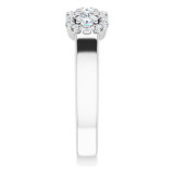 14K White 3/8 CTW Diamond Engagement Ring - 12283260000P photo 4