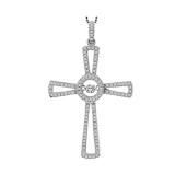 Gems One 14KT White Gold & Diamond Rhythm Of Love Neckwear Pendant  - 1/5 ctw - ROL1089-4WC photo