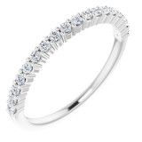 14K White 1/4 CTW Diamond Anniversary Band - 12287760024P photo