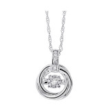 Gems One 14Kt White Gold Diamond (1/20 Ctw) Pendant - PD33643-4WD photo