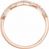14K Rose 1/5 CTW Diamond Stackable Ring - 123052602P photo 2