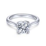 Gabriel & Co. 14k White Gold Contemporary Straight Engagement Ring - ER13847R4W44JJ photo