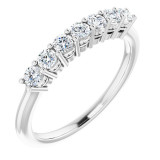 14K White 3/8 CTW Diamond Anniversary Band - 1232736000P photo