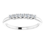14K White 1/10 CTW Diamond Anniversary Band - 1240326001P photo 3