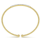 Gabriel & Co. 14k Yellow Gold Bujukan Diamond Bangle Bracelet - BG4262-65Y45JJ photo 3