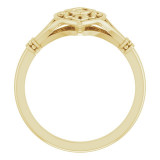 14K Yellow Vintage-Inspired Ring - 51968102P photo 2