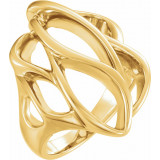 14K Yellow Freeform Ring - 551737182P photo