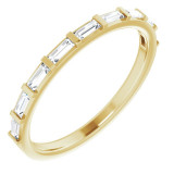 14K Yellow 3/8 CTW Diamond Straight Baguette Anniversary Band - 123178601P photo