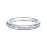 Gabriel & Co. 14k White Gold Contemporary Eternity Wedding Band - WB7473W44JJ photo