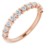 14K Rose 1/2 CTW Diamond Anniversary Band - 1236006024P photo