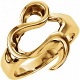 14K Yellow Freeform Ring - 5806122374P photo