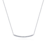 Gabriel & Co. 14k White Gold Lusso Diamond Necklace - NK4273W45JJ photo