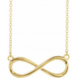 14K Yellow Infinity-Inspired 18 Necklace - 859471000P photo