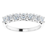 14K White 5/8 CTW Diamond Anniversary Band - 1239746020P photo 3