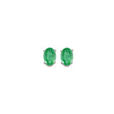 Gems One 14Kt White Gold Emerald (1/2 Ctw) Earring - EEO53-4W photo