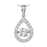 Gems One 14KT White Gold & Diamond Rhythm Of Love Neckwear Pendant   - 1 ctw - ROL1145-4WC photo