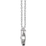 14K White Heartbeat 16-18 Necklace - 65213360001P photo 2