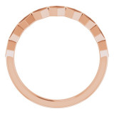 14K Rose Stackable Geometric Ring - 51738103P photo 2