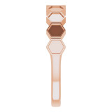 14K Rose Stackable Geometric Ring - 51738103P photo 4