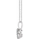 14K White 1/3 CTW Diamond 16-18 Necklace - 65265860000P photo 2