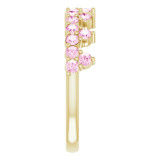 14K Yellow Pink Sapphire Crown Ring - 71972616P photo 4