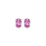 Gems One 14Kt White Gold Pink Sapphire (7/8 Ctw) Earring - EPO54-4W photo