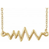 14K Yellow Heartbeat 16-18 Necklace - 65213360000P photo