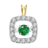 Gems One 14KT Yellow Gold & Diamond Rhythm Of Love Neckwear Pendant  - 1/8 ctw - ROL1097-4YCE photo