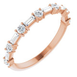 14K Rose 1/2 CTW Diamond Anniversary Band - 123621602P photo