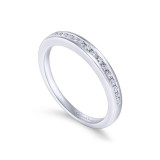 Gabriel & Co. 14k White Gold Contemporary Anniversary Wedding Band - WB12324R3W44JJ photo 3