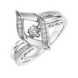 Gems One Silver Diamond (1/6Ctw) Ring - ROL1190-SSWD photo