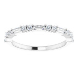 14K White 3/8 CTW Diamond Anniversary Band - 123092600P photo 3