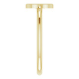 14K Yellow Initial B Ring - 51895108P photo 4