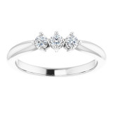 14K White 1/5 CTW Diamond Anniversary Band - 1240316000P photo 3