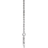 14K White .04 CTW Diamond Star 16-18 Necklace - 86436600P photo 2