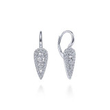 Gabriel & Co. 14k White Gold Lusso Diamond Drop Earrings - EG13645W45JJ photo