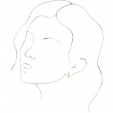 14K Yellow Bar & Ball Earrings - 87070601P photo 3