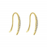 Gabriel & Co. 14k Yellow Gold Kaslique Diamond Drop Earrings - EG13084Y45JJ photo 2