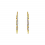 Gabriel & Co. 14k Yellow Gold Kaslique Diamond Drop Earrings - EG13084Y45JJ photo