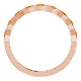 14K Rose Citrine Stackable Ring - 71876682P photo 2