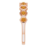 14K Rose Citrine Stackable Ring - 71876682P photo 4